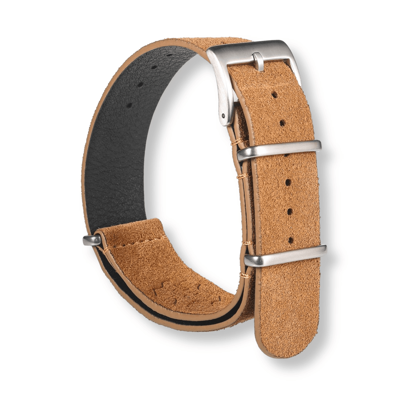 Genuine Calfskin Leather Seatbelt Strap - watchband.direct