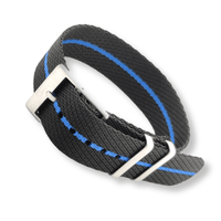Thumbnail for Striped Braided Nylon Seatbelt Strap - watchband.direct