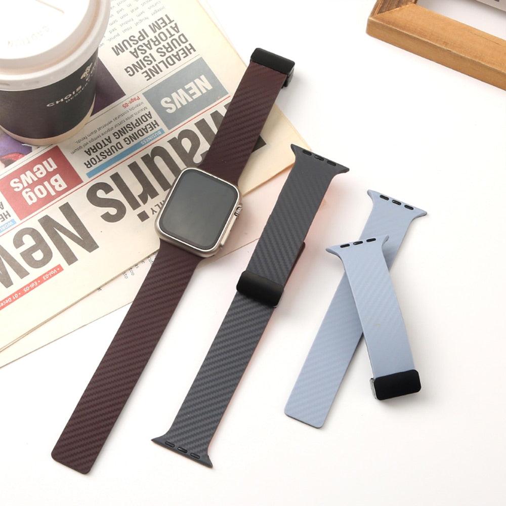 Carbon Fiber Magnetic Strap for Apple Watch - watchband.direct