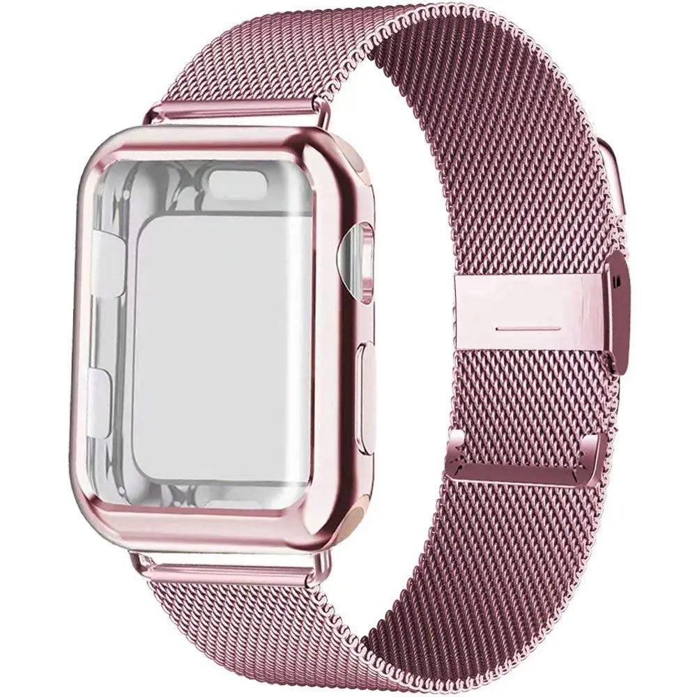 Case and Milanese Loop Strap for Apple Watch - watchband.direct