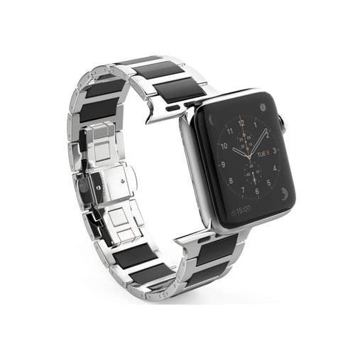 Ceramic Link Bracelet with Stainless Steel for Apple Watch - watchband.direct