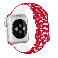 Thumbnail for Christmas Patterns Printed Silicone Apple Watch Band - watchband.direct