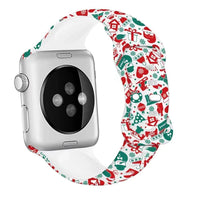 Thumbnail for Christmas Patterns Printed Silicone Apple Watch Band - watchband.direct