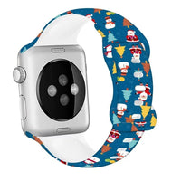 Thumbnail for Christmas Patterns Printed Silicone Apple Watch Band - watchband.direct