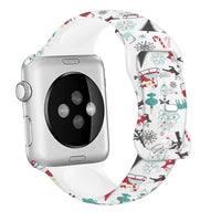 Thumbnail for Christmas Patterns Printed Silicone Apple Watch Band - watchband.direct