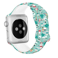 Thumbnail for Christmas Patterns Printed Silicone Apple Watch Band - watchband.direct