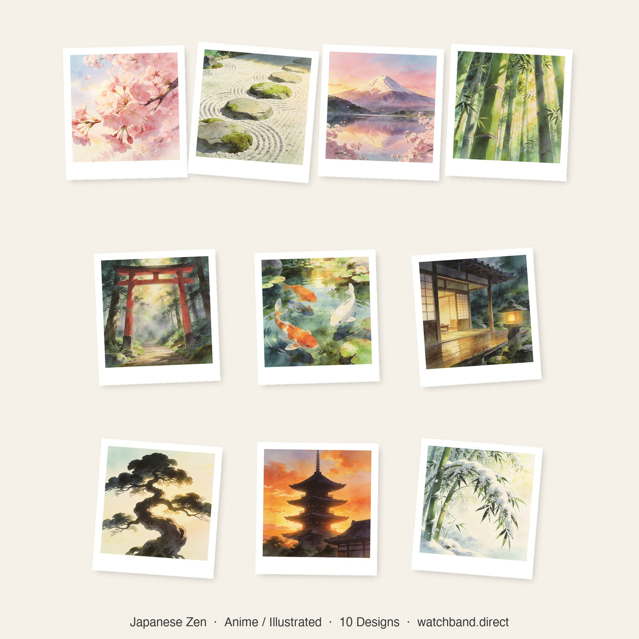 Japanese Zen Apple Watch Wallpapers - Anime Bundle