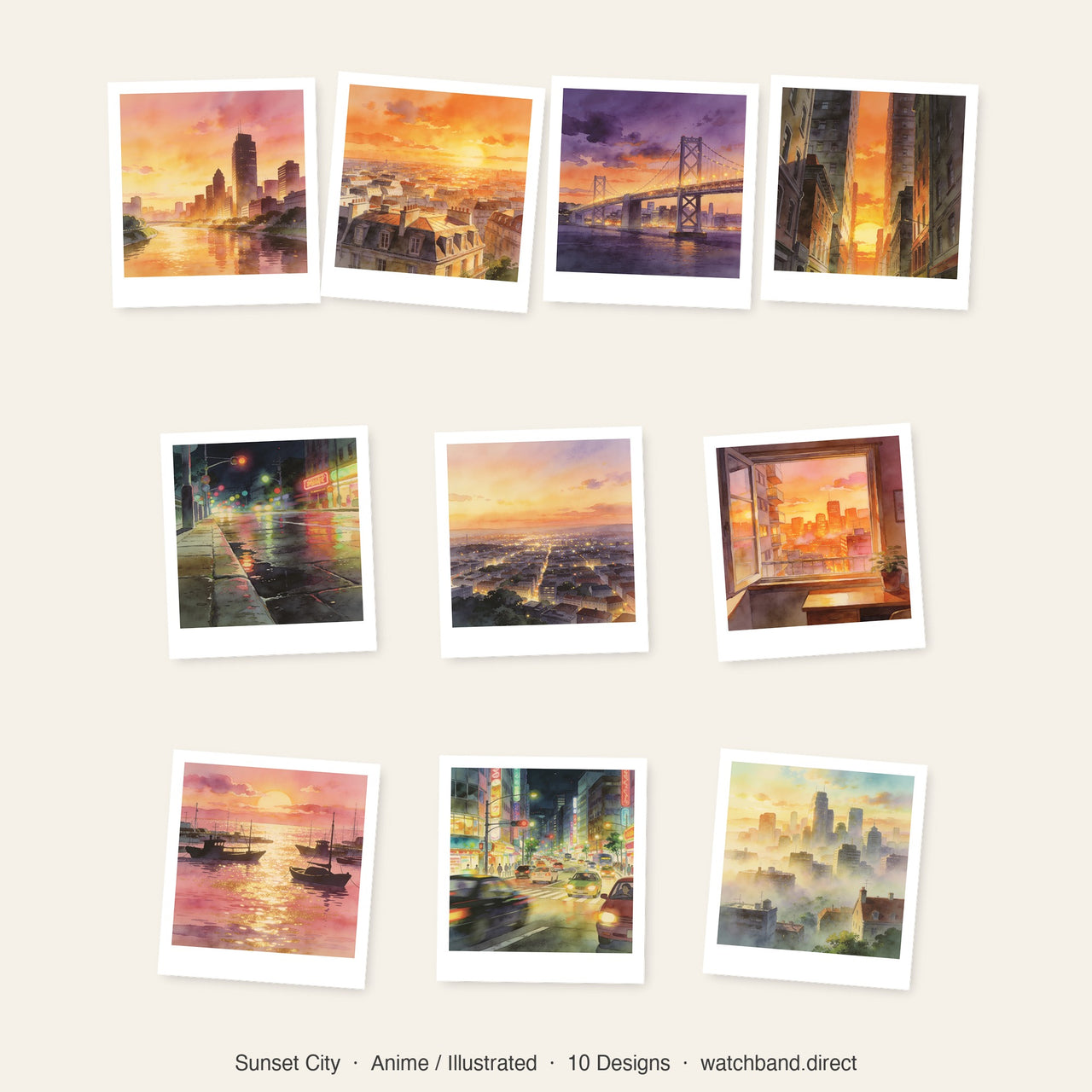 Sunset City Apple Watch Wallpapers - Anime Bundle