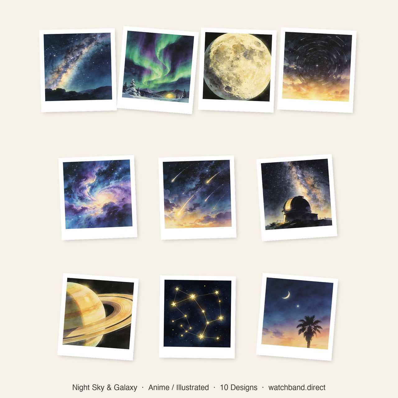 Night Sky & Galaxy Apple Watch Wallpapers - Anime Bundle