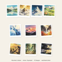Thumbnail for Mountain & Alpine Anime Apple Watch Wallpaper Collage