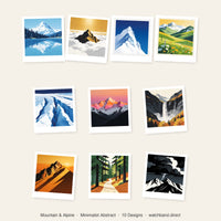 Thumbnail for Mountain & Alpine Minimalist Apple Watch Wallpaper Collage