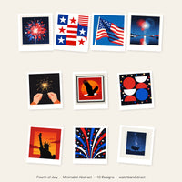 Thumbnail for Fourth of July Wallpapers for Apple Watch - Minimalist Bundle