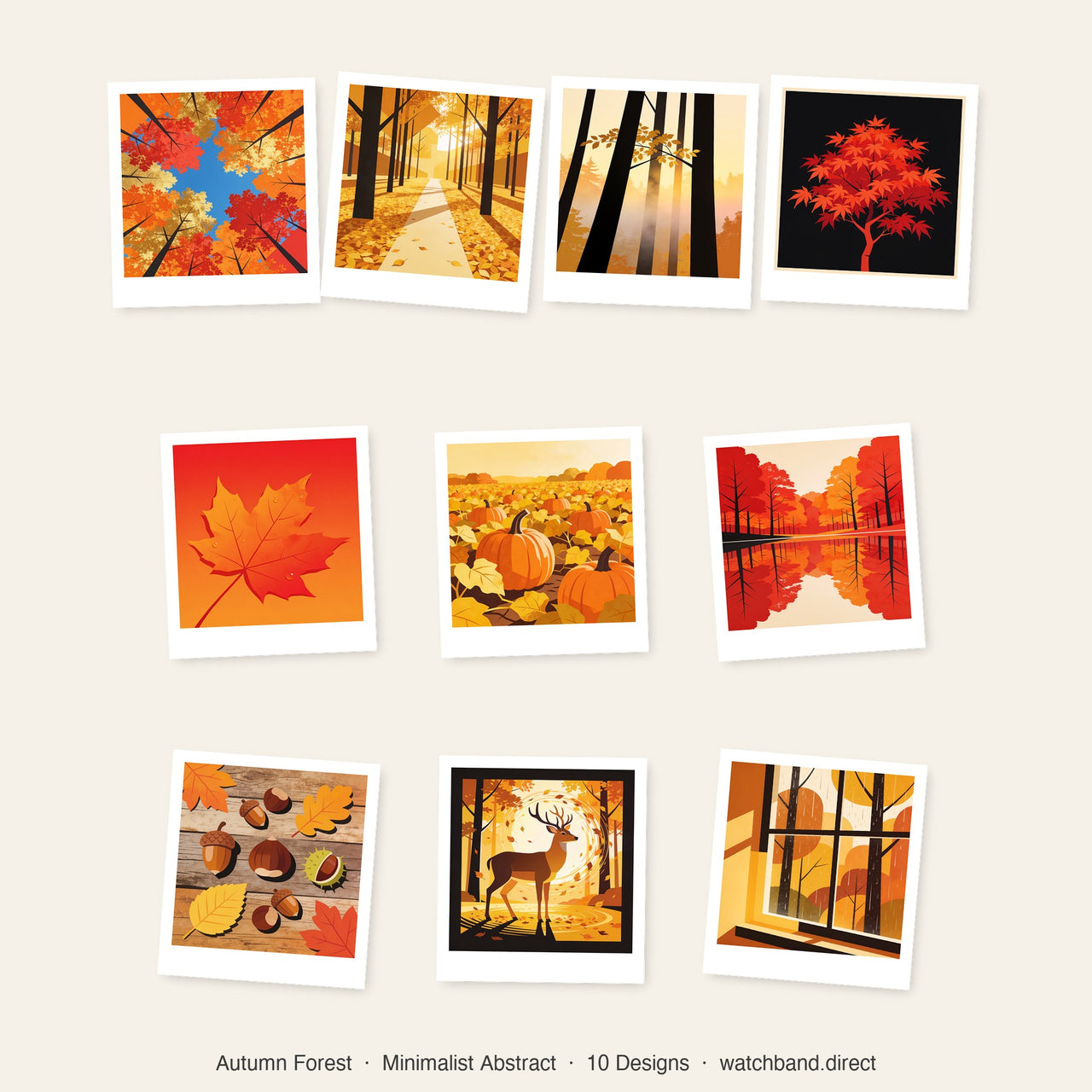Autumn Forest Apple Watch Wallpapers - Minimalist Bundle