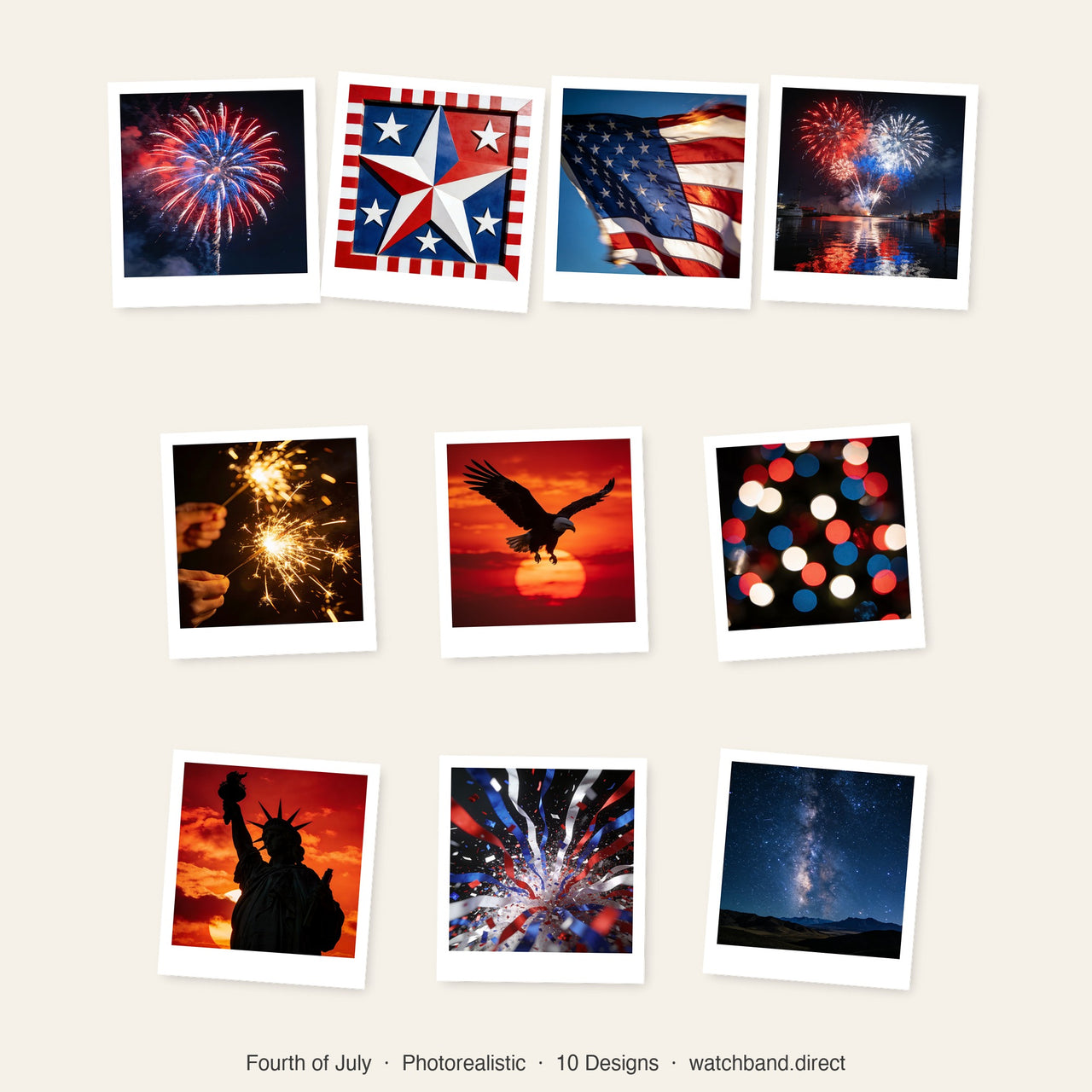 Fourth of July Wallpapers for Apple Watch - Photorealistic Bundle