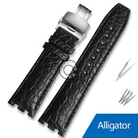 Thumbnail for Cowhide/Crocodile Leather Watchband For MAURICE LACROIX AIKON Series - watchband.direct