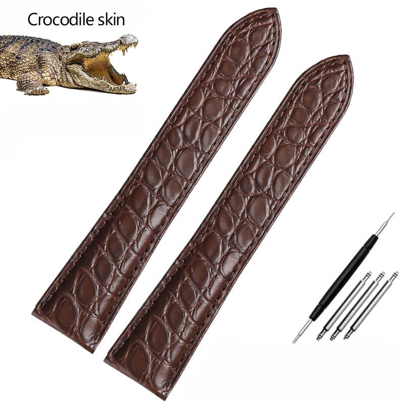 Crocodile Leather Watchband for Cartier Watches - watchband.direct