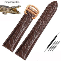 Thumbnail for Crocodile Leather Watchband for Cartier Watches - watchband.direct