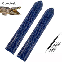 Thumbnail for Crocodile Leather Watchband for Cartier Watches - watchband.direct