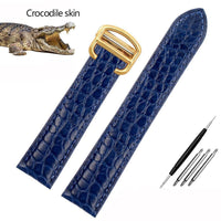 Thumbnail for Crocodile Leather Watchband for Cartier Watches - watchband.direct