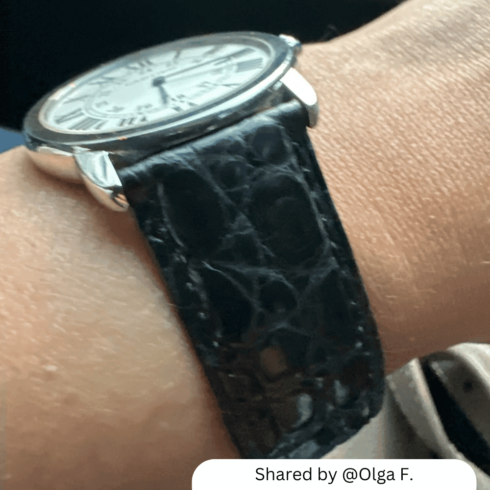 Crocodile Leather Watchband for Cartier Watches - watchband.direct