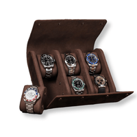 Thumbnail for Genuine Leather Watch Box Display Case for 6 Watches - watchband.direct