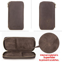 Thumbnail for Leather 2 Slots Watch Case Box - watchband.direct