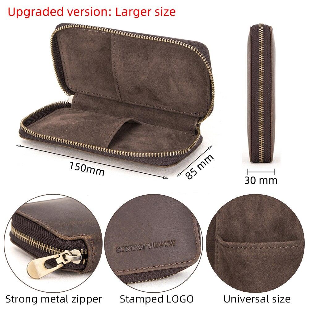 Leather 2 Slots Watch Case Box - watchband.direct