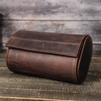 Thumbnail for Leather 2 Slots Watch Roll Case - watchband.direct