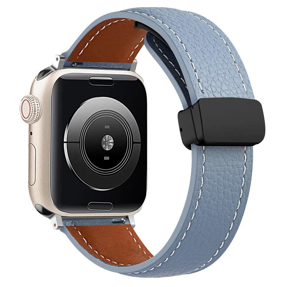 Leather Magnetic Buckle Strap for Apple Watch - watchband.direct