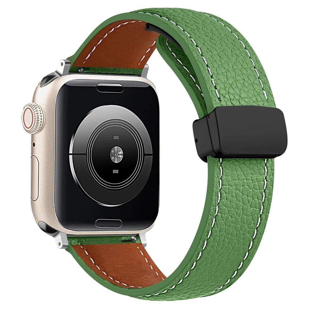 Leather Magnetic Buckle Strap for Apple Watch - watchband.direct