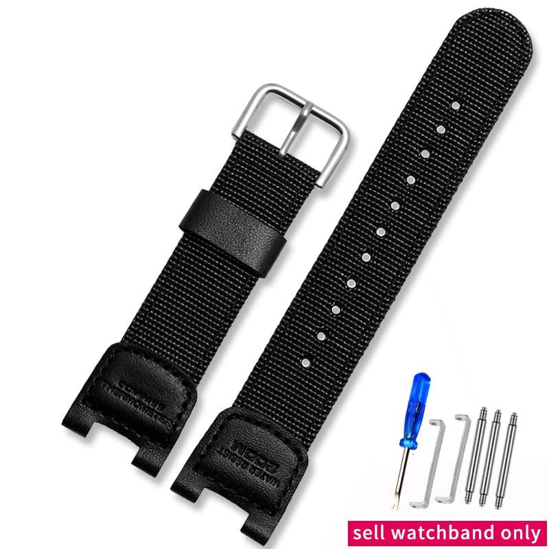 Leather Nylon Watch Strap for Casio G-Shock - watchband.direct