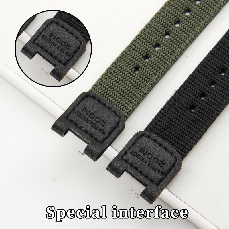 Leather Nylon Watch Strap for Casio G-Shock - watchband.direct