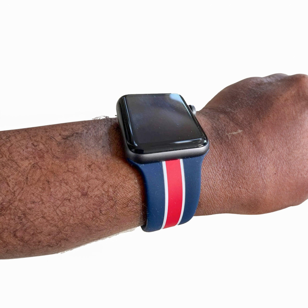 Striped Silicone Band for Apple Watch - watchband.direct