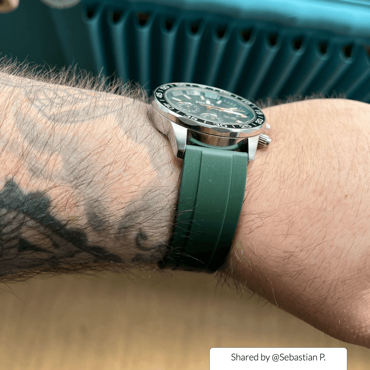 Fluorine Rubber Watch Band - watchband.direct