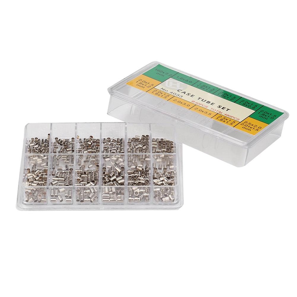 Metal Watch Case Crown Set 480pcs 12 Sizes for Watchmaker - watchband.direct