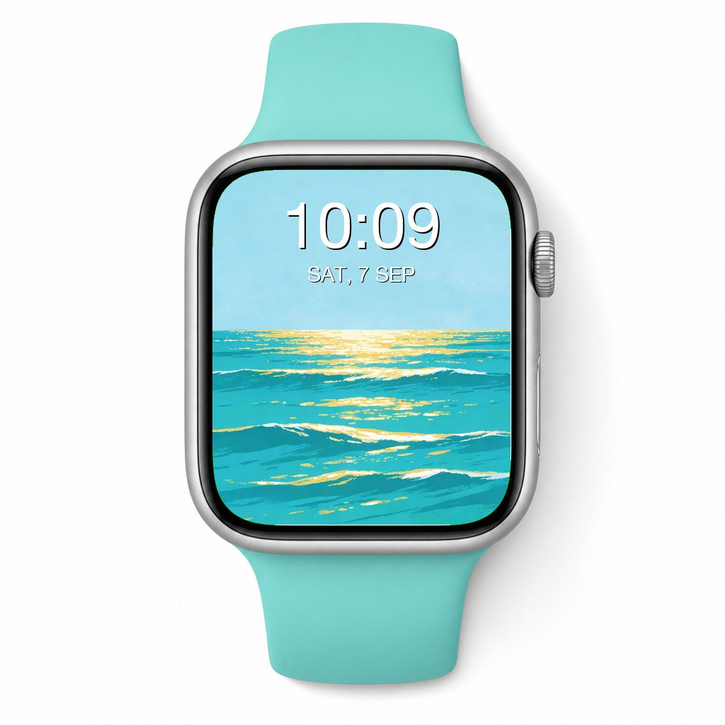 Summer Beach Apple Watch Wallpapers – Minimalist Abstract Bundle