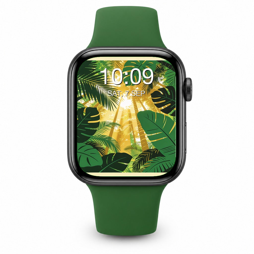 Tropical Jungle Wallpapers for Apple Watch - Minimalist Abstract Bundle