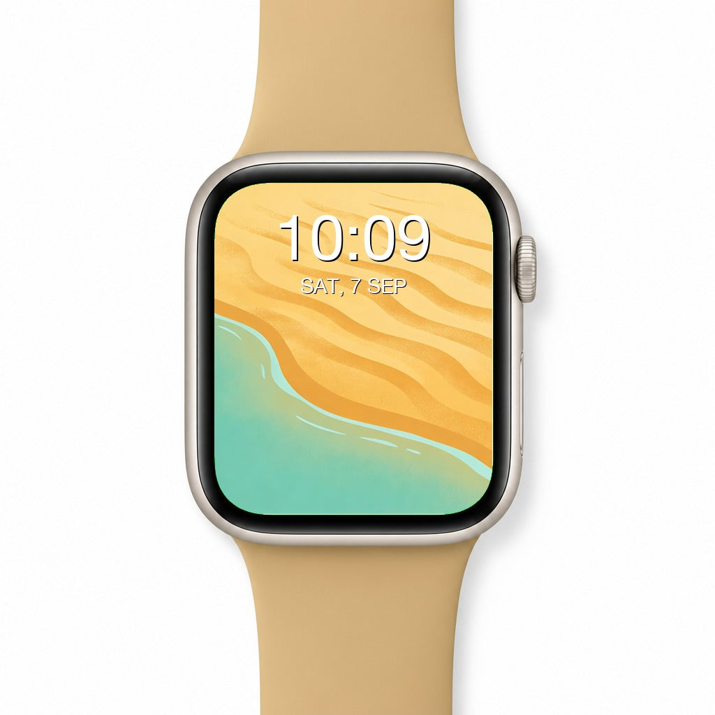 Summer Beach Apple Watch Wallpapers – Minimalist Abstract Bundle