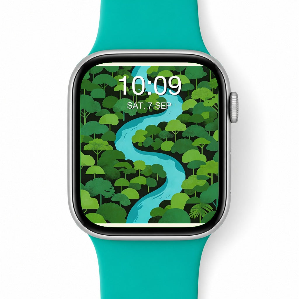 Tropical Jungle Wallpapers for Apple Watch - Minimalist Abstract Bundle