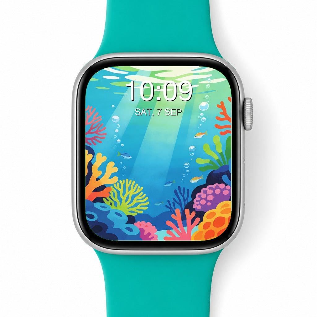 Summer Beach Apple Watch Wallpapers – Minimalist Abstract Bundle