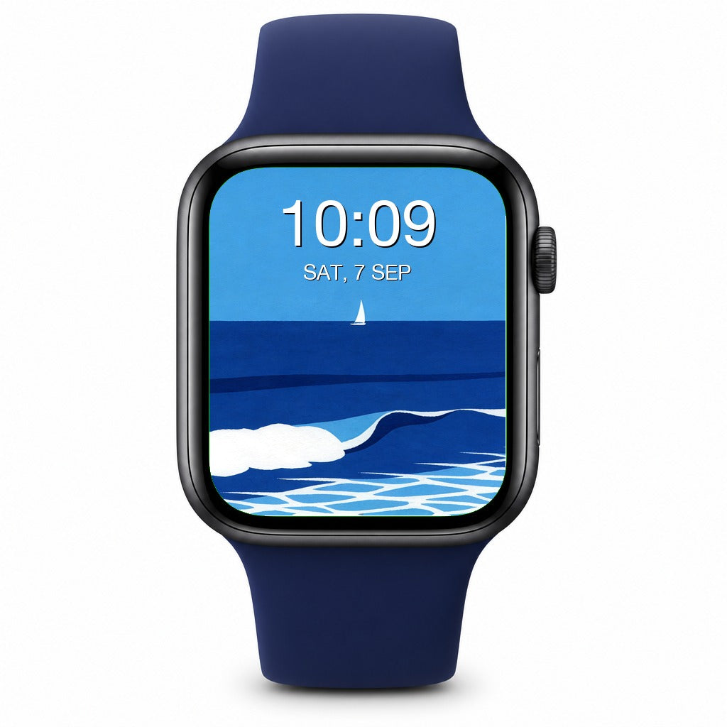 Summer Beach Apple Watch Wallpapers – Minimalist Abstract Bundle