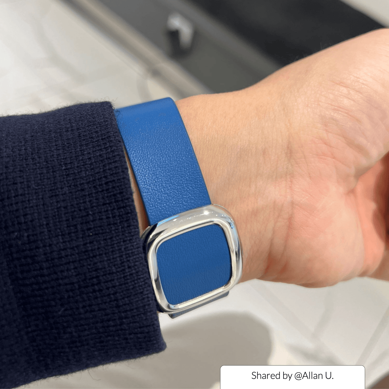 Modern Sleek Leather Apple Watch Strap - watchband.direct