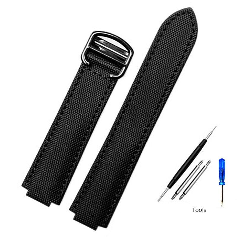 Nylon Canvas Watch Strap for Cartier Blue Balloon - watchband.direct