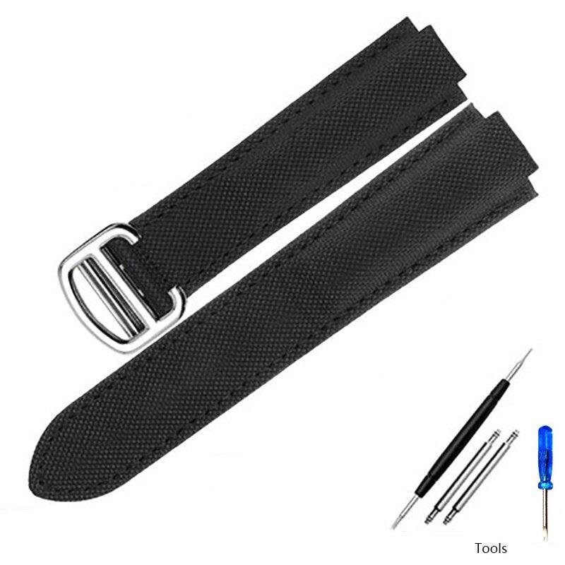 Nylon Canvas Watch Strap for Cartier Blue Balloon - watchband.direct