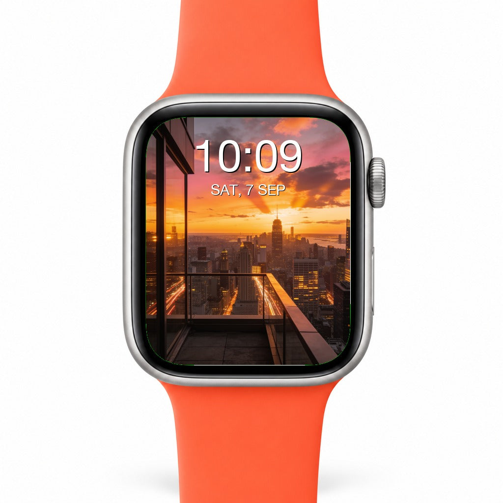 Sunset City Apple Watch Wallpapers - Photorealistic Bundle