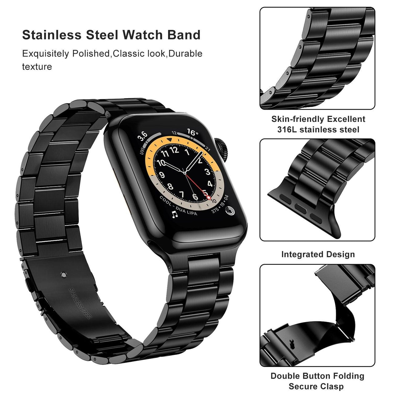 Premium Stainless Steel Strap for Apple Watch - watchband.direct