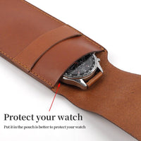 Thumbnail for Retro Soft Genuine Leather Watch Box - watchband.direct