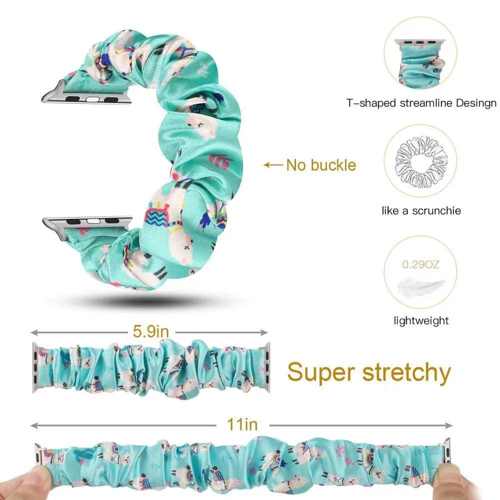 Scrunchie Elastic Watch Straps For Apple Watch - watchband.direct