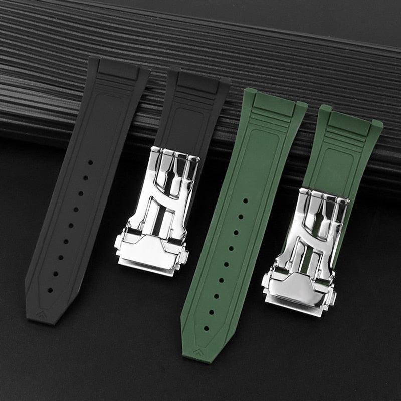 Silicone Rubber Watchband for Ferragamo F80 Sports Watch - watchband.direct