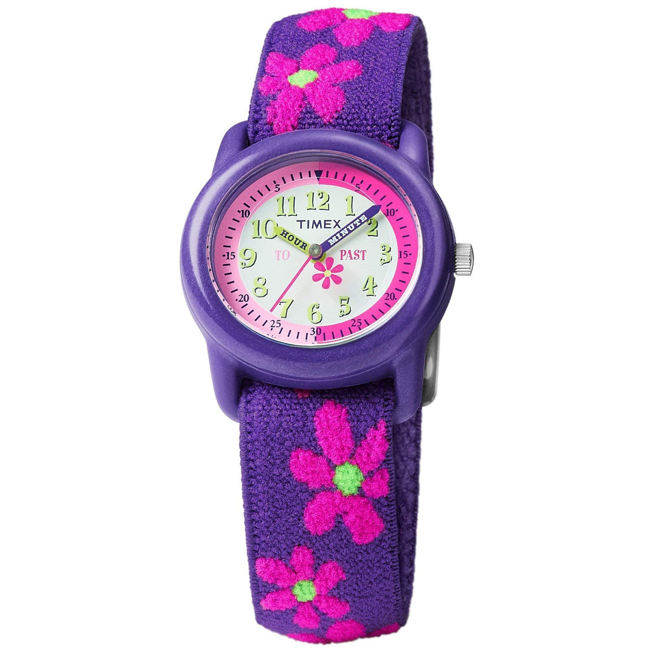 Timex Kids Lizards Watch with Multi-Colored Elastic Fabric Strap - watchband.direct